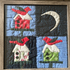 Christmas Birdhouse Quilt Wall Art – Framed Fabric Mosaic (1)